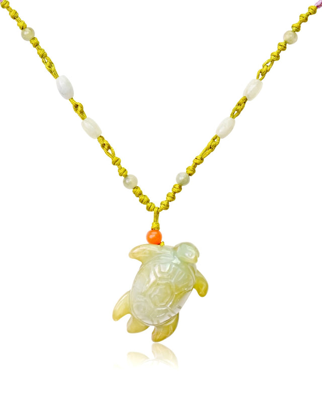Jade Turtle Necklace with Turtle Pendant Necklace Turtle for Men or Women, Birthday Gift for Friends