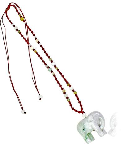 Jade elephant necklace, elephant pendant jade, jade elephant pendant for birthday and spiritual gift