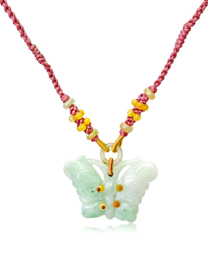 Jade jewelry butterfly jade pendant for women to bring balance and positivity