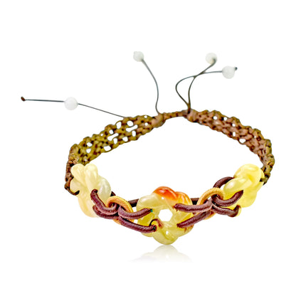 Jade link bracelet perfect gift for friends that blends the energy of jade with the charm of the plum flower