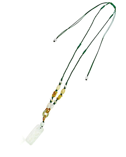 Jade necklace women a sakura flower necklace meaningful gift that radiates love and balance

