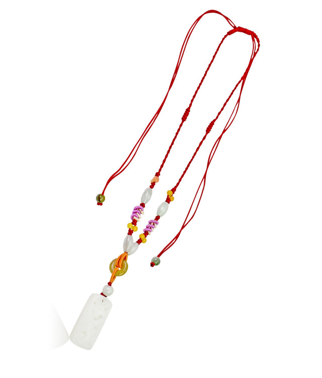 Jade necklace women a thoughtful sakura flower necklace for good luck and serenity