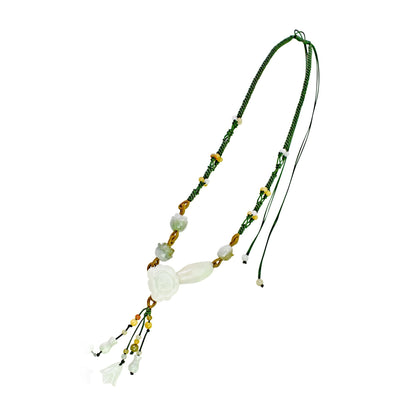 Jade ruyi pendant Handcrafted women's jade necklace for a meaningful birthday gift