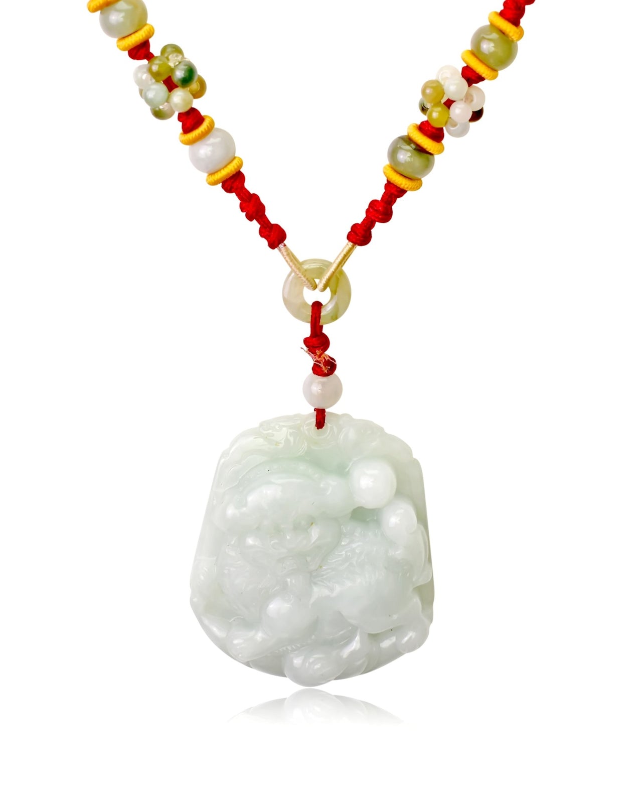 Jewellery Lion Perfect Birthday Gift for Friends or Father’s Day Gift Real Jade Pendant a Symbol of Courage and Good Luck