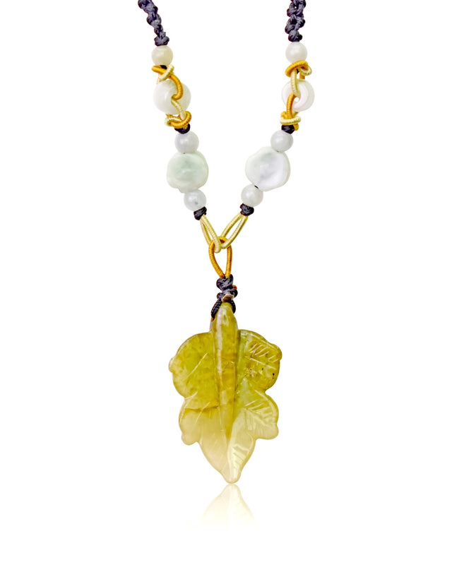 Leaf Pendant Necklace for Women Autumn Leaf Necklace for Friends, Great for Anniversaries, Christmas, or Holidays Gift 