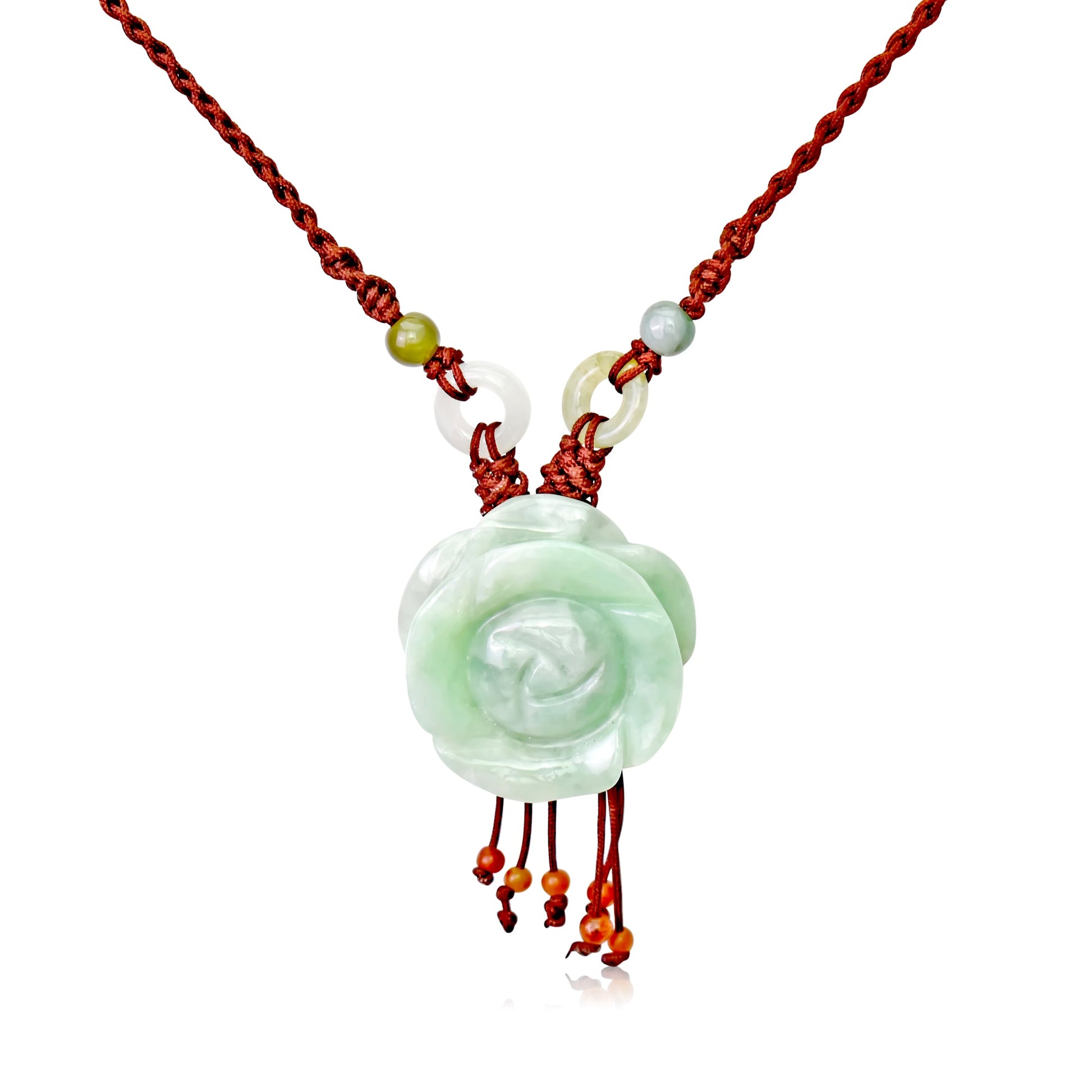 Lovely Rose and Pendant for Women Handmade Pendant Flower for Her 