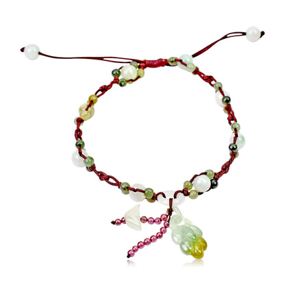 Lucky Jade Bracelet with Ingot Elegant Chain Link Bracelet Gift for Friends birthday