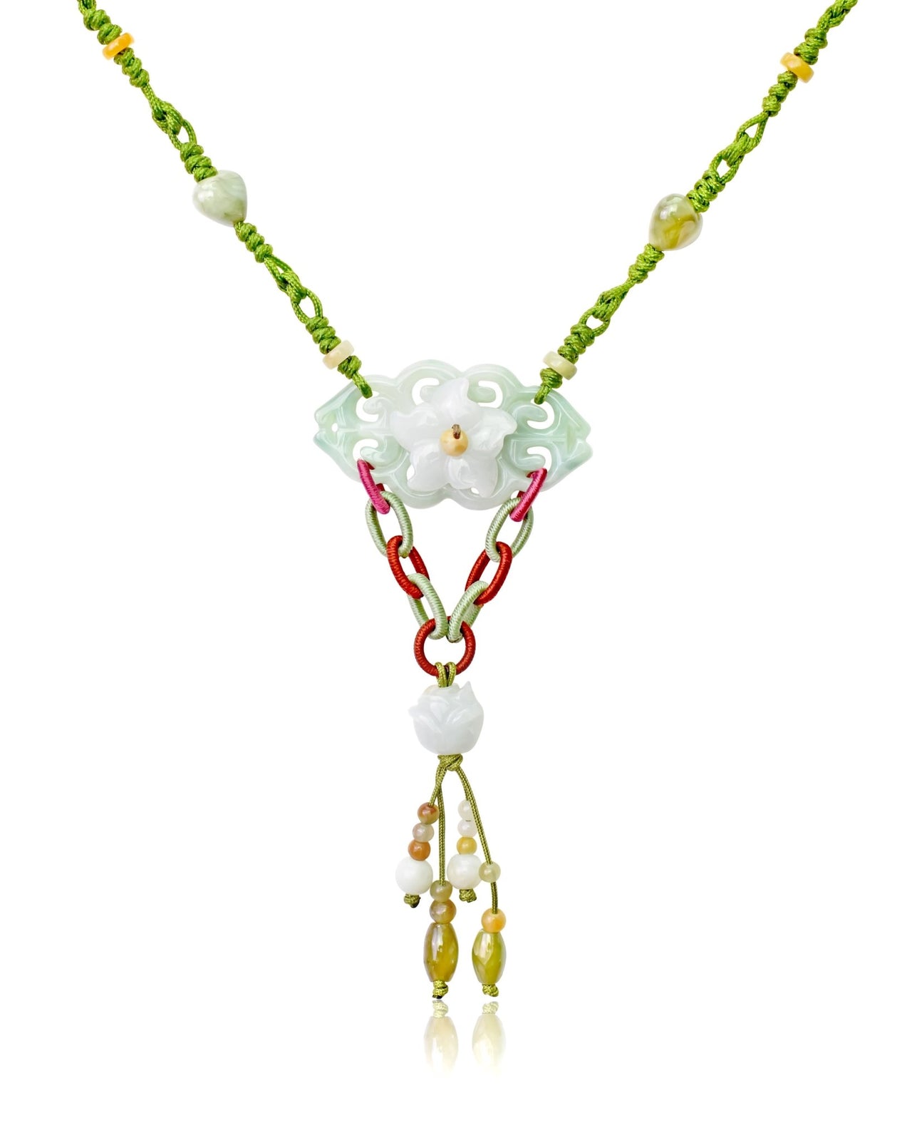 Meaningful Infinity Pendant Necklace in Jade Uplifting Gift for Mother, Sister, or Best Friend