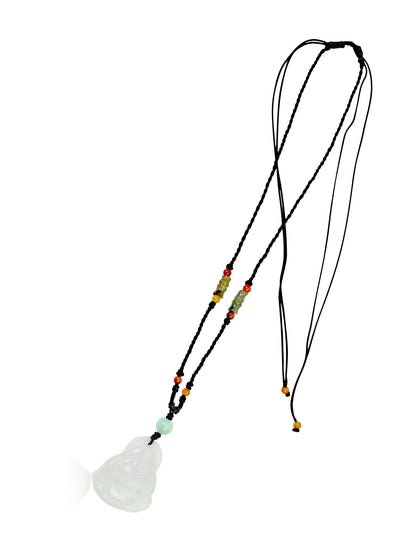 Men White Jade Buddha Pendant for Father Jade Buddha Necklace Gift for Father’s Day or Anniversary 