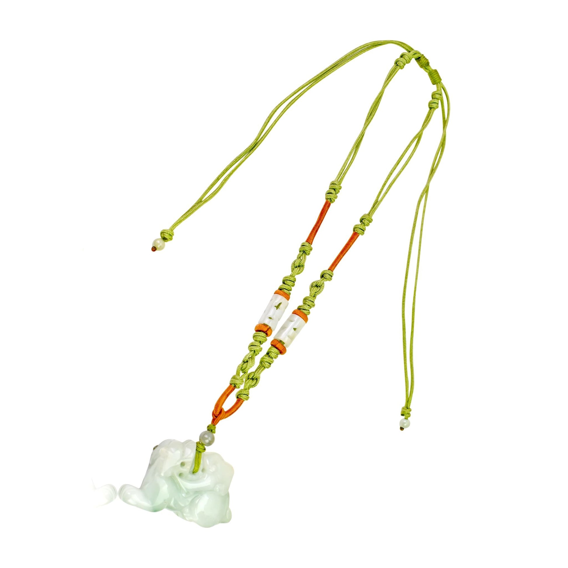 Mens Lion Pendant necklace with jade pendant for men or women a grounding and stylish gift for Father's Day or Anniversary gift