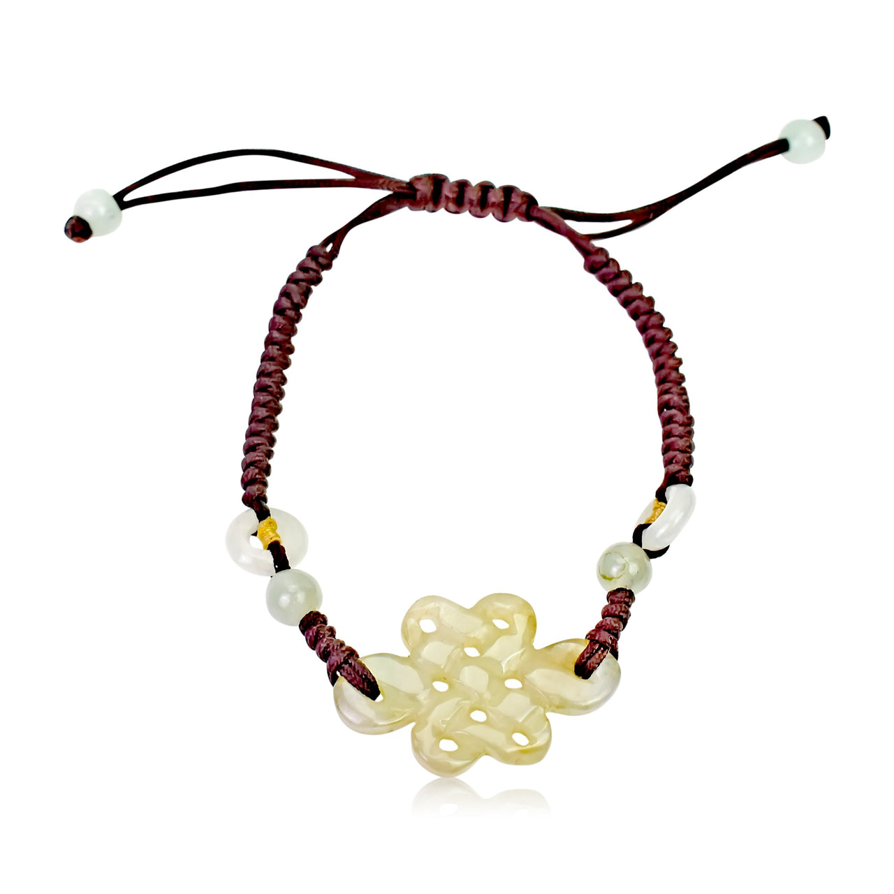 Mother’s Day Personalized Infinity Bracelet Everlasting Bonds while Jade Brings Harmony And Fortune