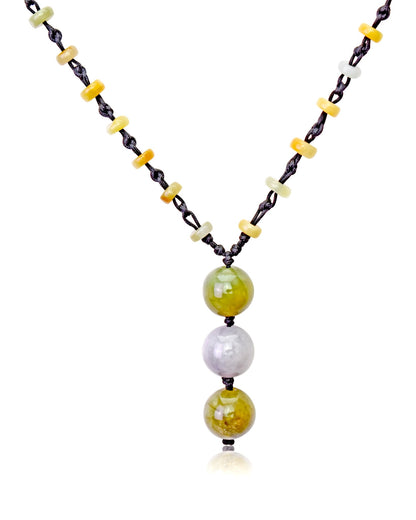 Multi color jade bead necklace a vibrant gift of good luck and harmony for birthdays or holidays
