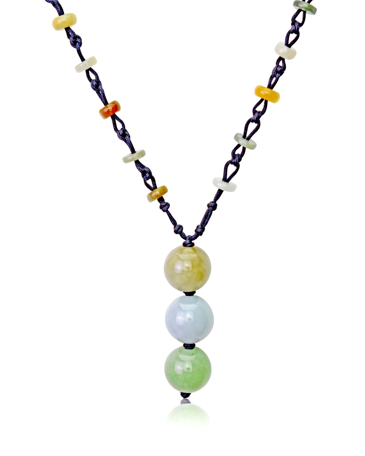 Multi color jade necklace for women a thoughtful birthday gift for love and heartfelt connection