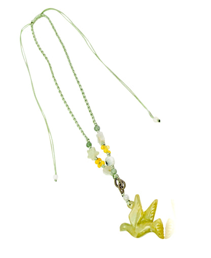 Nature-Inspired Bird Necklace Jade Bird for Women Birthday or Anniversary Gift