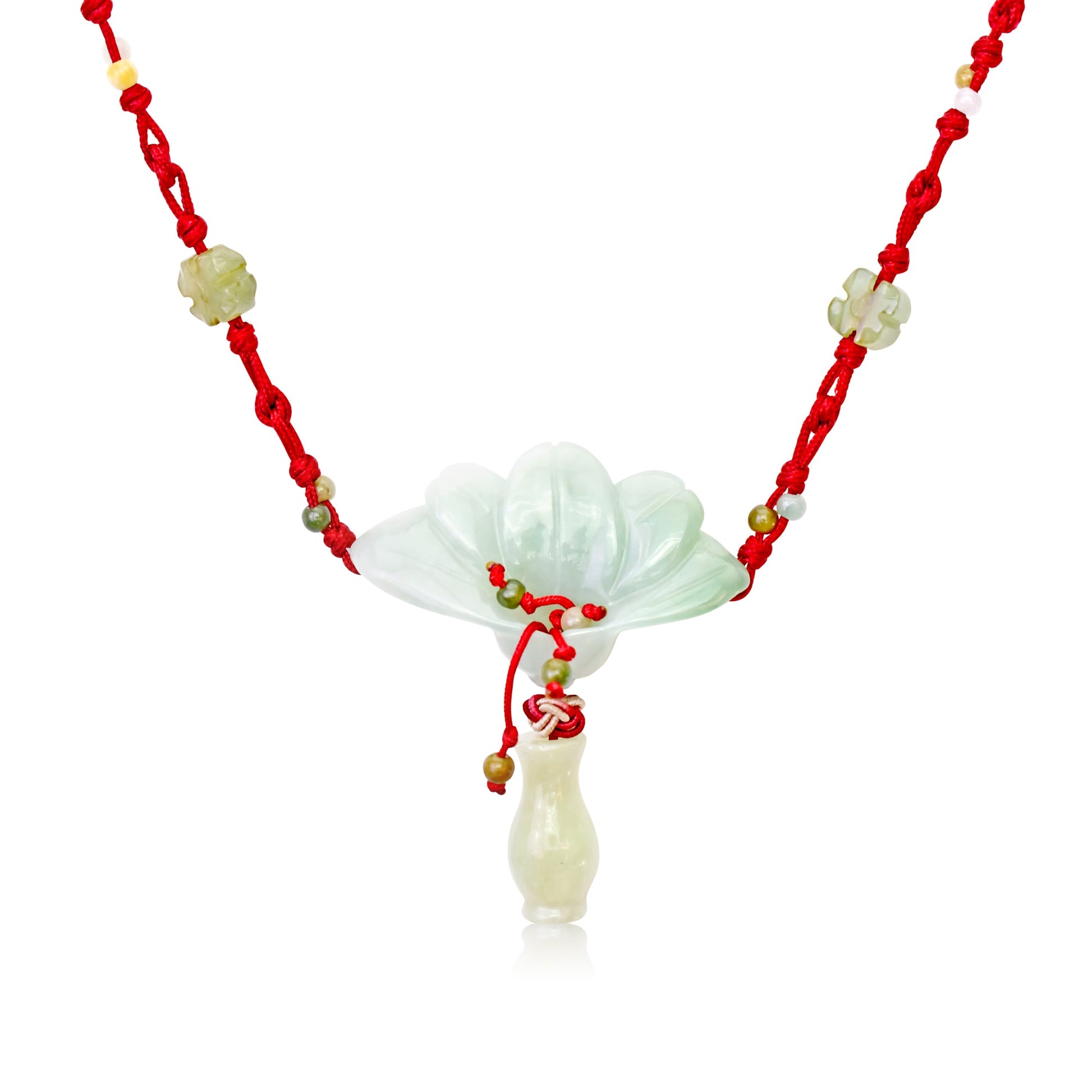 Peacock in Flowers and A Necklace for Women Who Love Nature-Inspired Jewelry Combining vibrant symbolism with the calming energy of jade