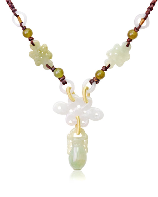Personalized Infinity Necklace Anniversary Gift Jade Empowers The Infinity Sign Represents The Unbroken Circle
