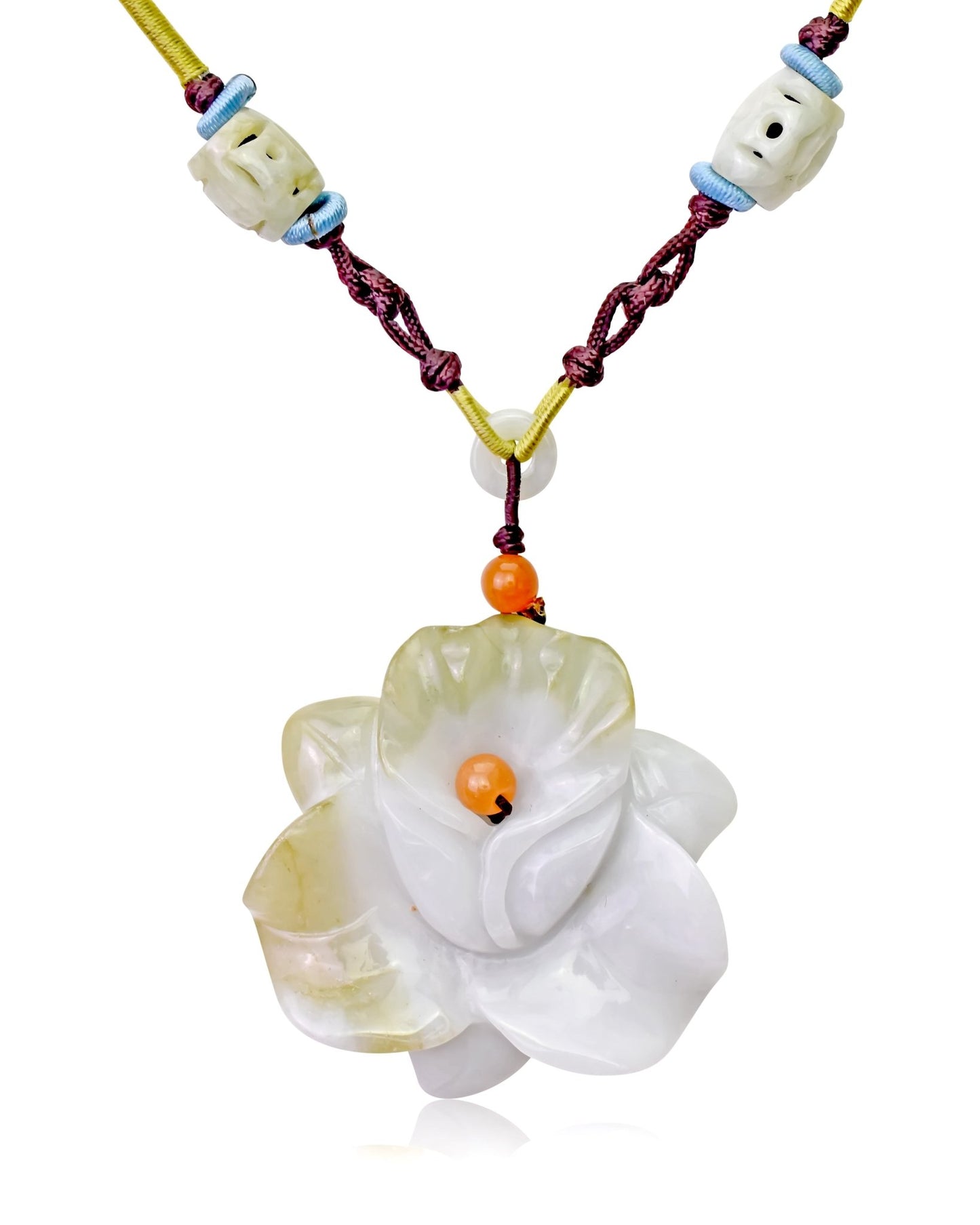 Personalized birth flower necklace for mom’s special celebration with orchid flower