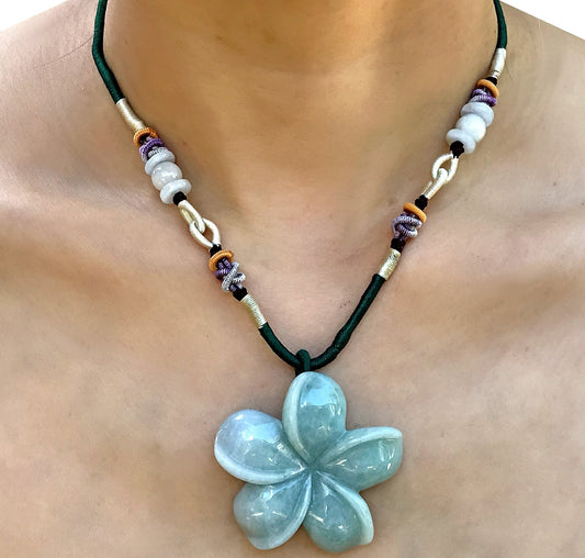 Plumeria Flower Necklace a handcrafted Hawaiian Necklace of Flowers for Birthday Gift That Brings Beauty and Inner Peace