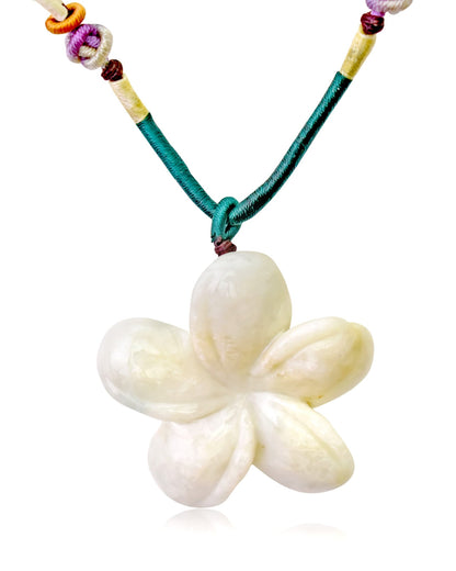 Plumeria flower hawaiian plumeria necklace a thoughtful Mother's Day gift inspired by nature and healing