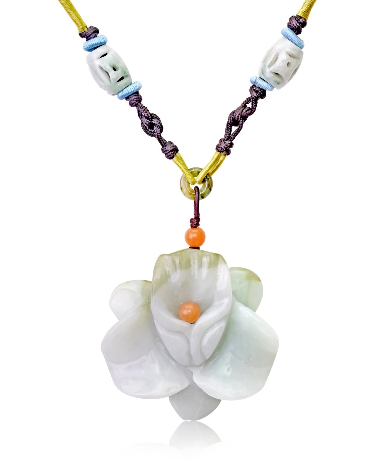 Real orchid necklace for a unique and nature-inspired jewelry piece