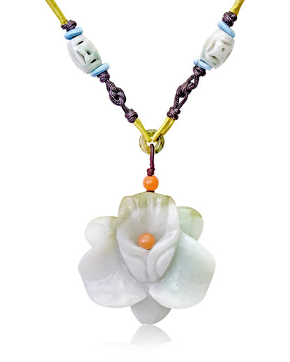 Real orchid necklace for a unique and nature-inspired jewelry piece