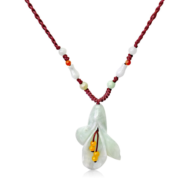 Romantic calla lily pendant a statement necklace floral a gift of love, faith, and protection for women on Mother’s Day, holidays, or Valentine's Day