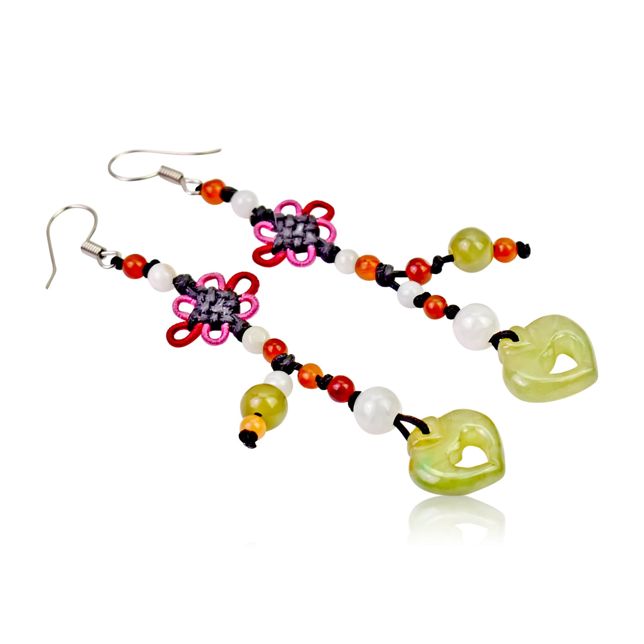 Romantic heart dangle earrings a gift she’ll cherish on anniversaries