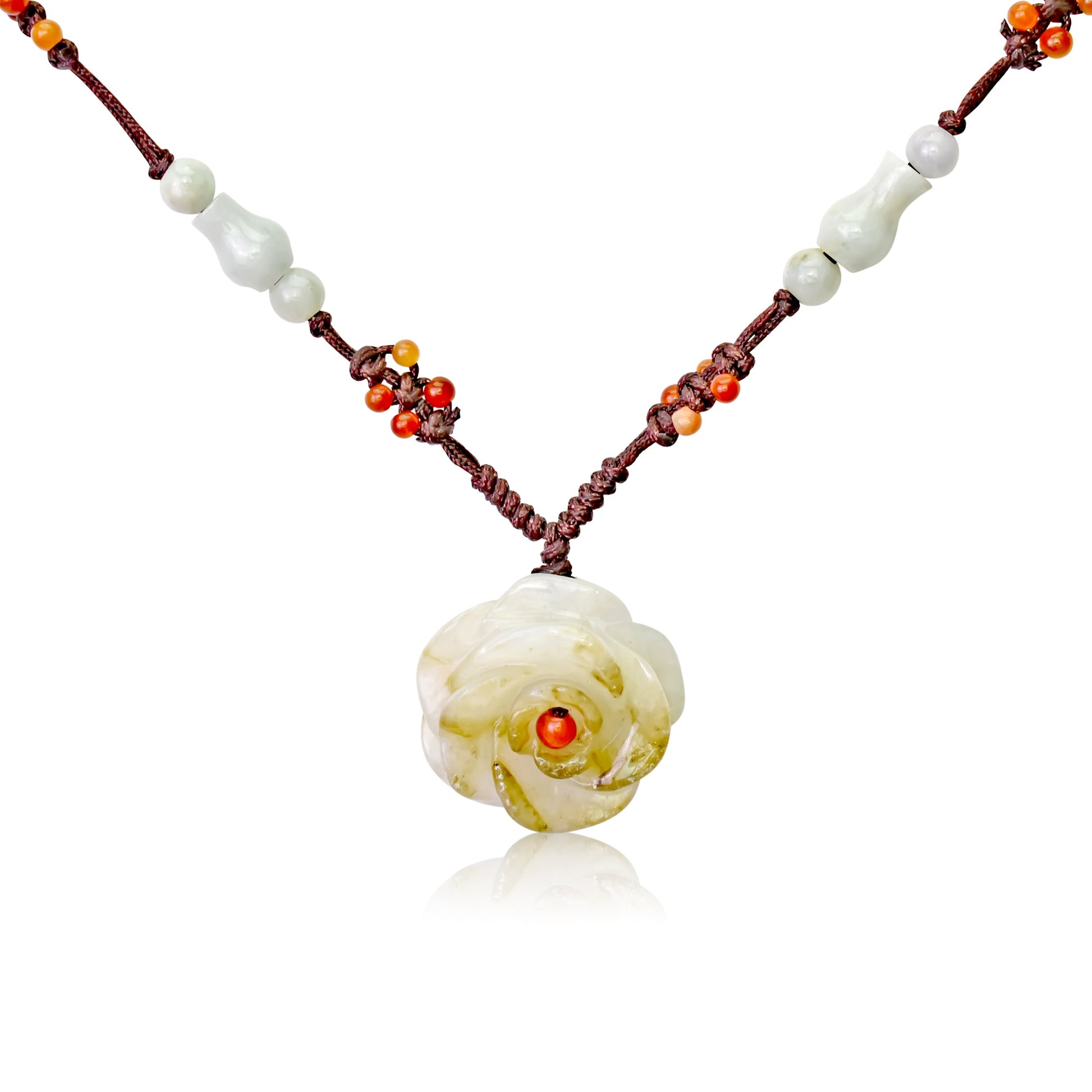 Romantic pendant rose floral flower jewellery for an unforgettable engagement surprise