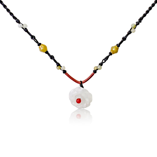 Romantic rose choker necklace that blooms with meaning