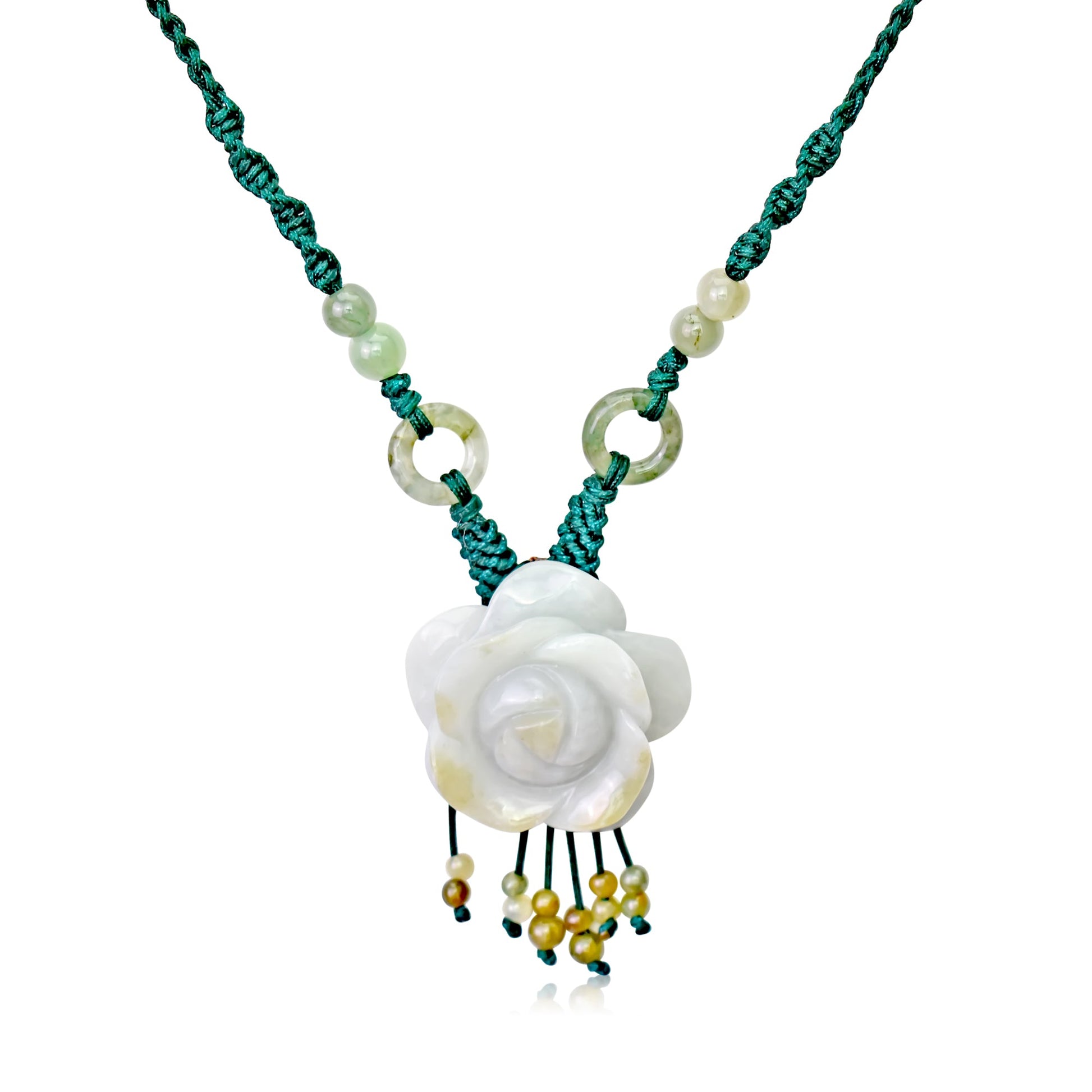 Rose and pendant with sentimental value for an engagement gift