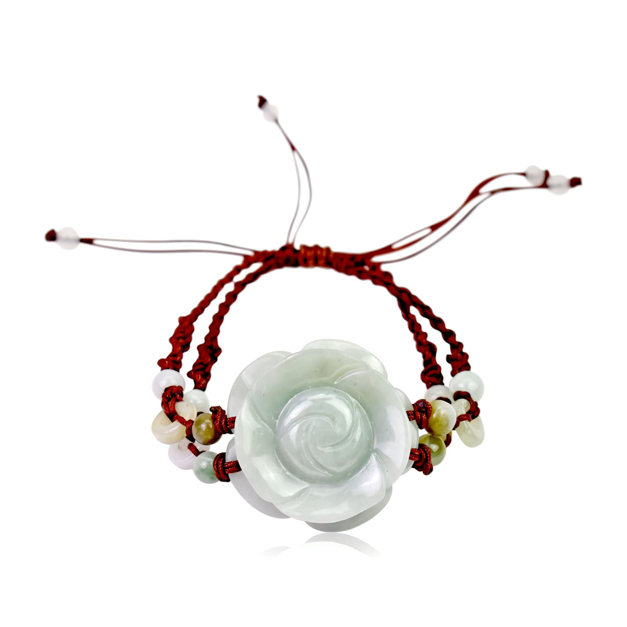 Rose bead bracelet and women flower bracelet perfect for anniversaries