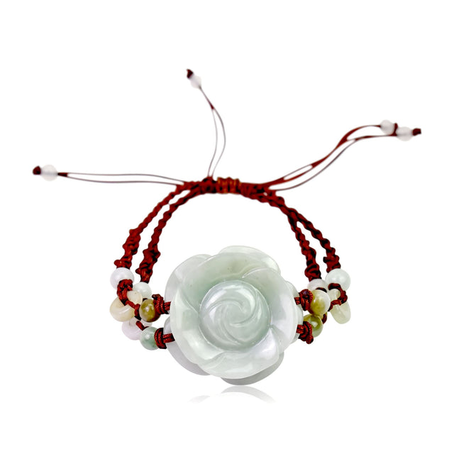 Rose bead bracelet and women flower bracelet perfect for anniversaries