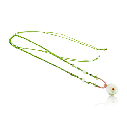 Rose charm necklace to honor your love on Mother's Day