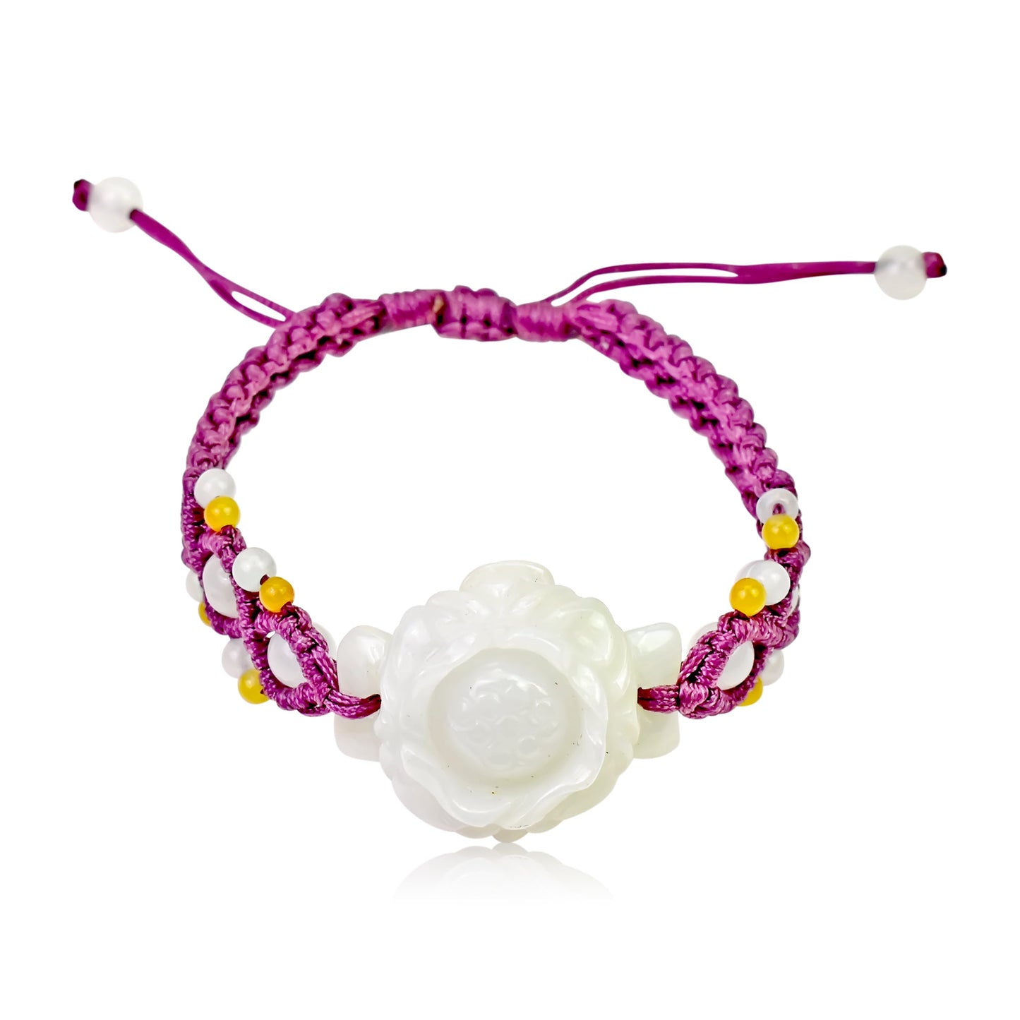 Rose flower beautifully paired with jade for women’s gifts

