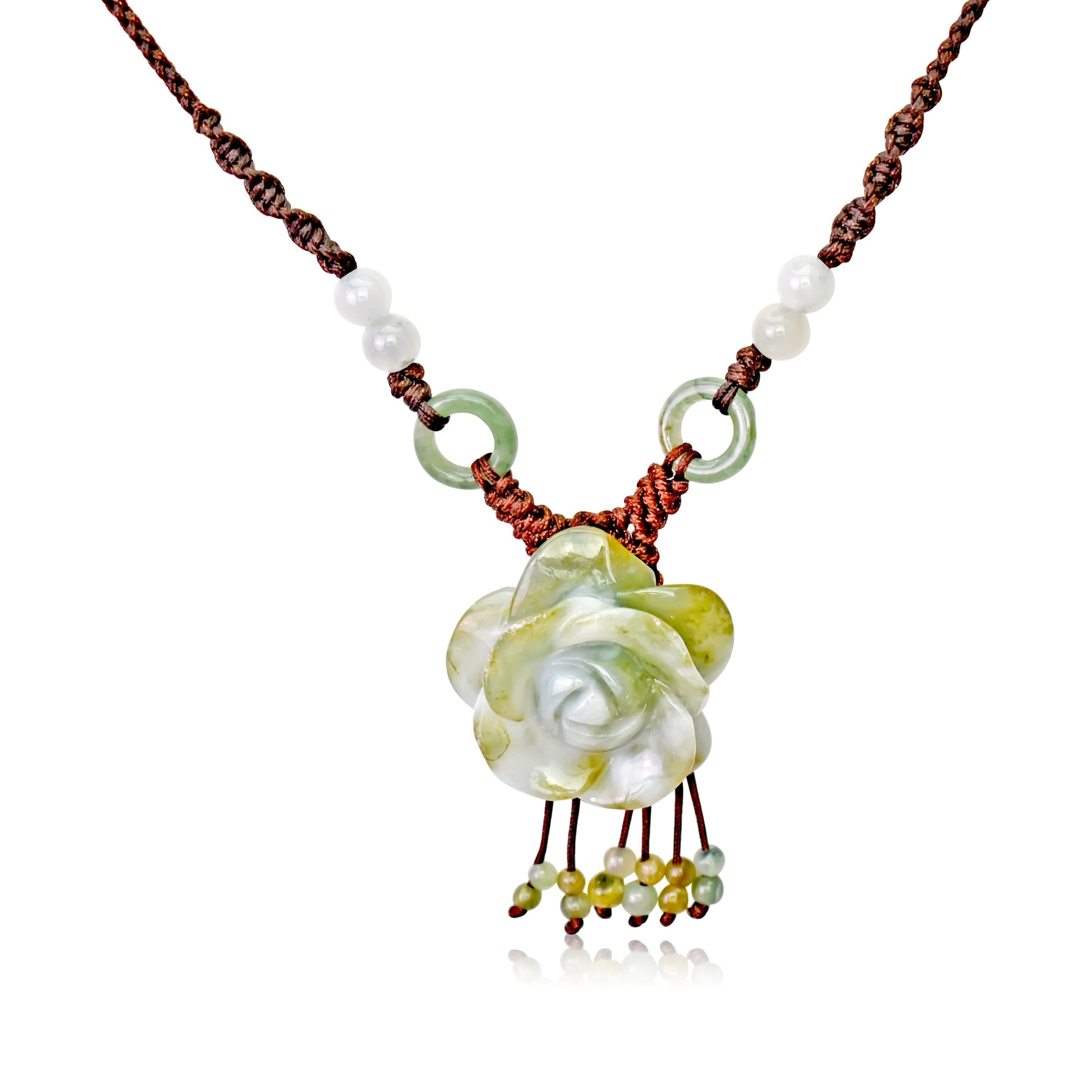 Rose flower chunky floral necklace for women – perfect for Valentine’s Day romance