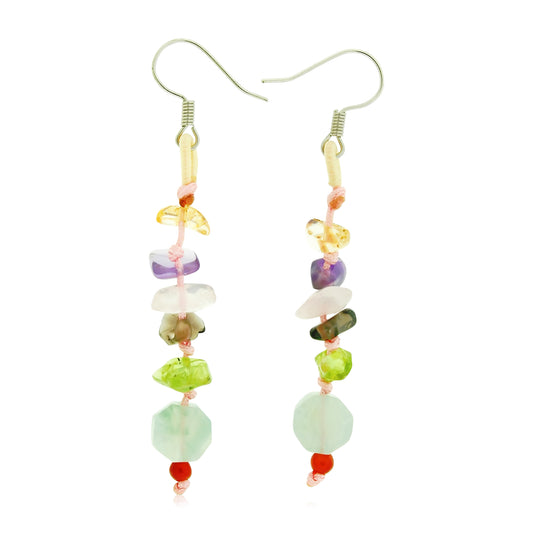 Accessorize with Balance and Style - Ying And Yang Gemstone Earrings
