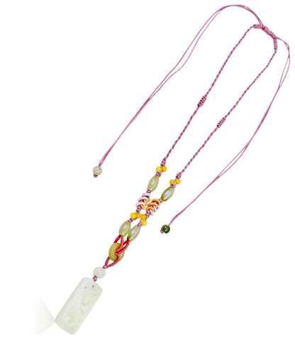 Sakura blossom necklace to celebrate femininity, luck, and light with natural gemstone beauty

