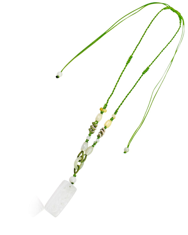 Sakura flower necklace a  graceful jade necklace women for friends or loved ones with deep meaning