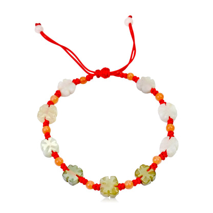 Shamrock Bracelet a Four Leaf Clover Bracelet for Kids or Adult Birthday Gift