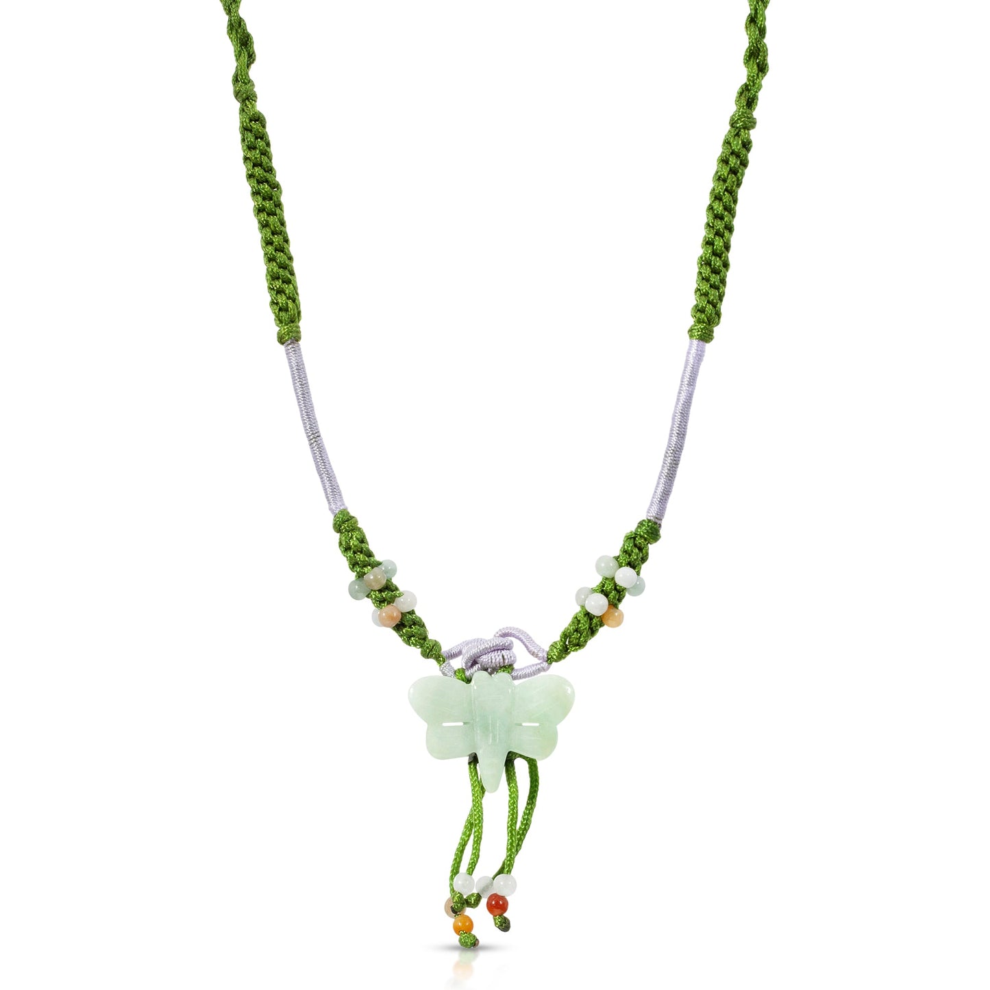 Spiritual Dragonfly Necklace with Real Jade Heartfelt Gift for Women Anniversary 