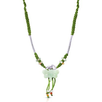 Spiritual Dragonfly Necklace with Real Jade Heartfelt Gift for Women Anniversary 