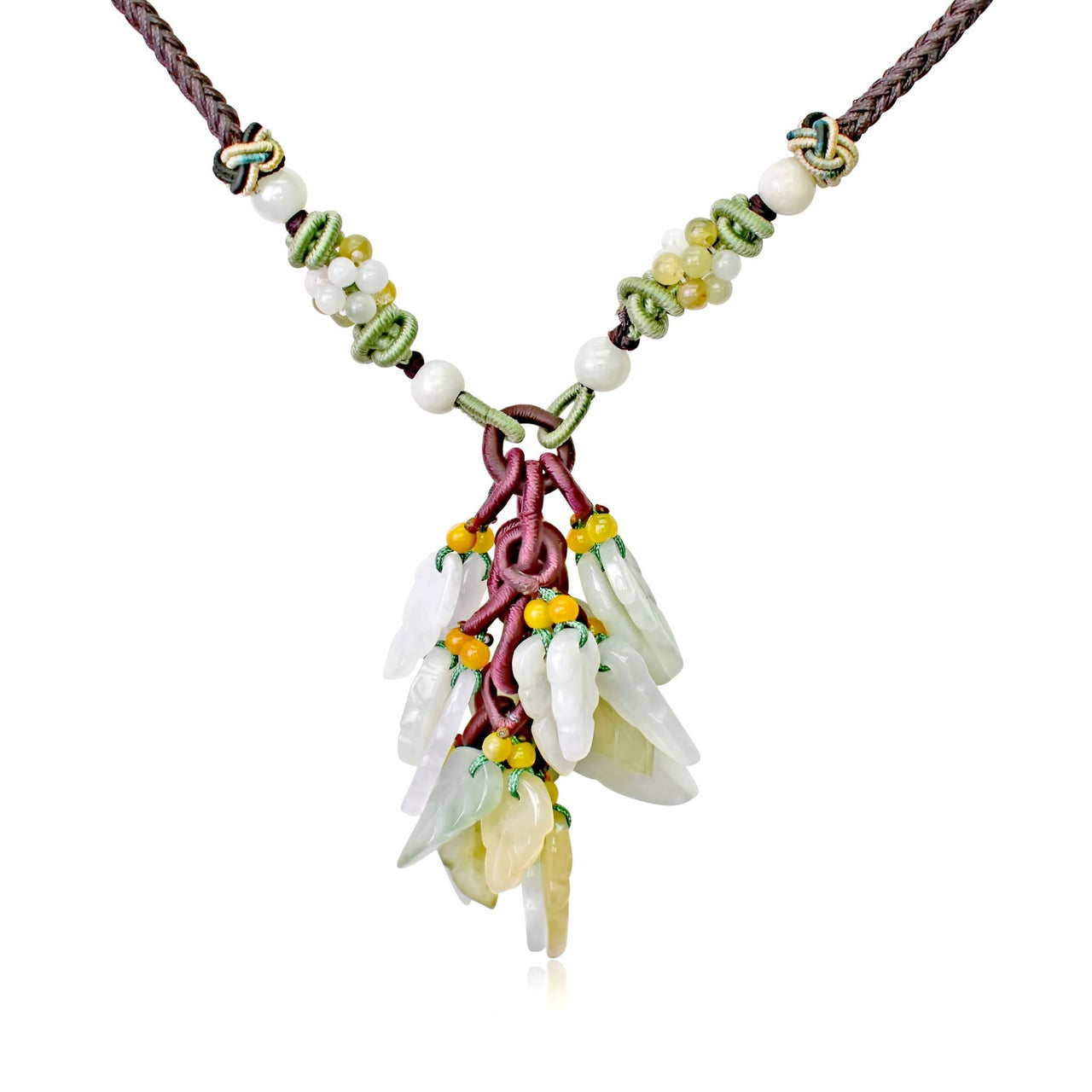 Spiritual Fall Leaf Necklace for Wife Leaf Necklace Pendant Necklace with Leaf Pendant 