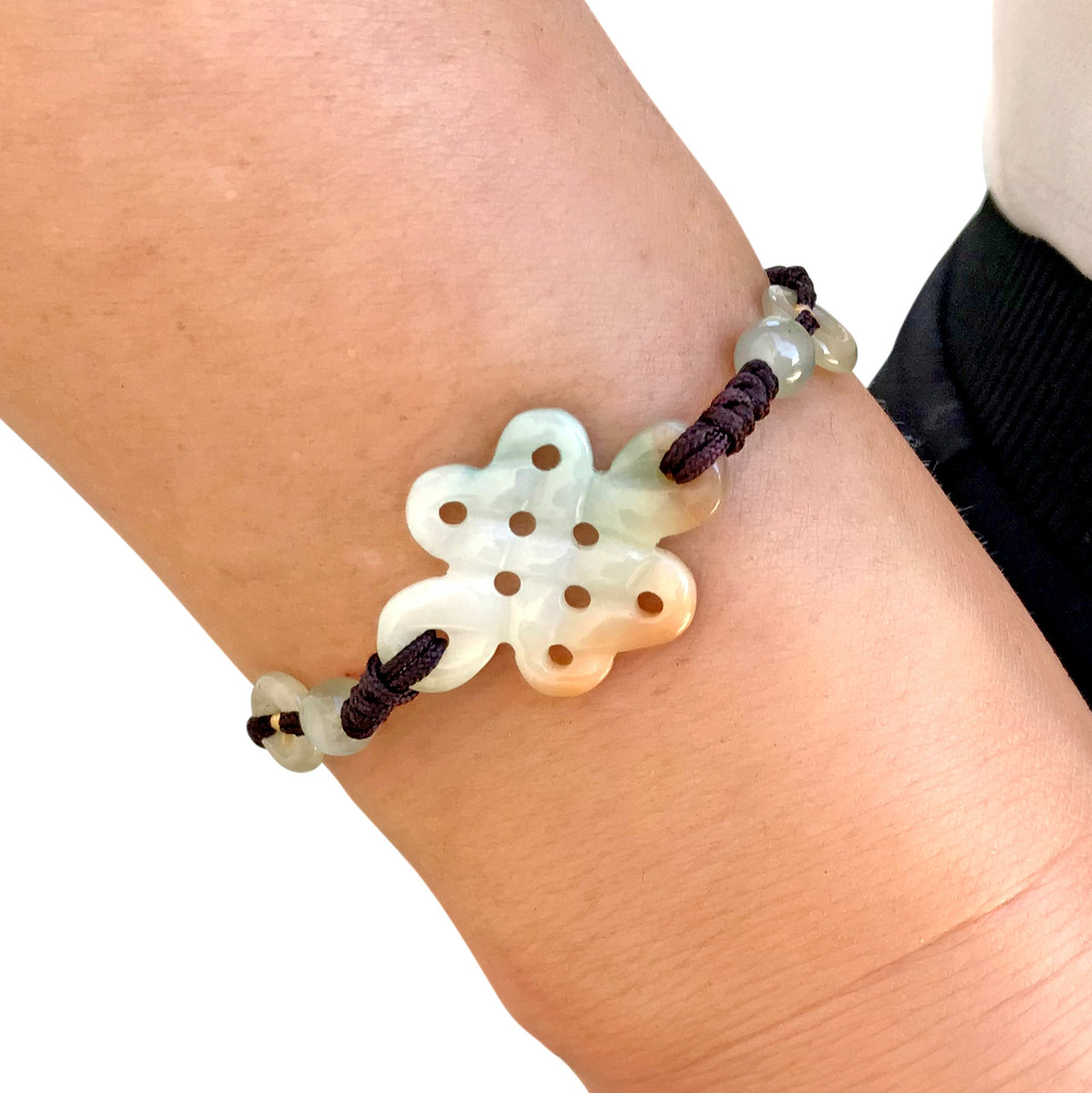 Spiritual Jade Infinity Bracelet Ladies Infinity Bracelet for Women Anniversary or Birthday Gift Idea