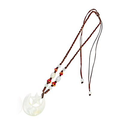 Moon and Star Pendant an Ideal Anniversary or Holiday Gift Grounded in jade, inspired by the stars