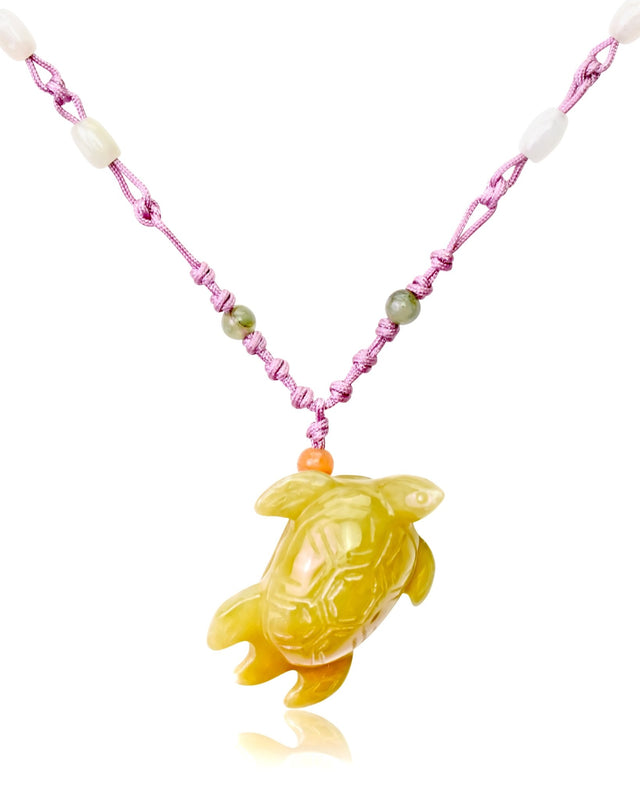 Spiritual Jade Turtle Necklace Turtle Pendant Anniversary Gift Celebrate life’s journey with a timeless guardian