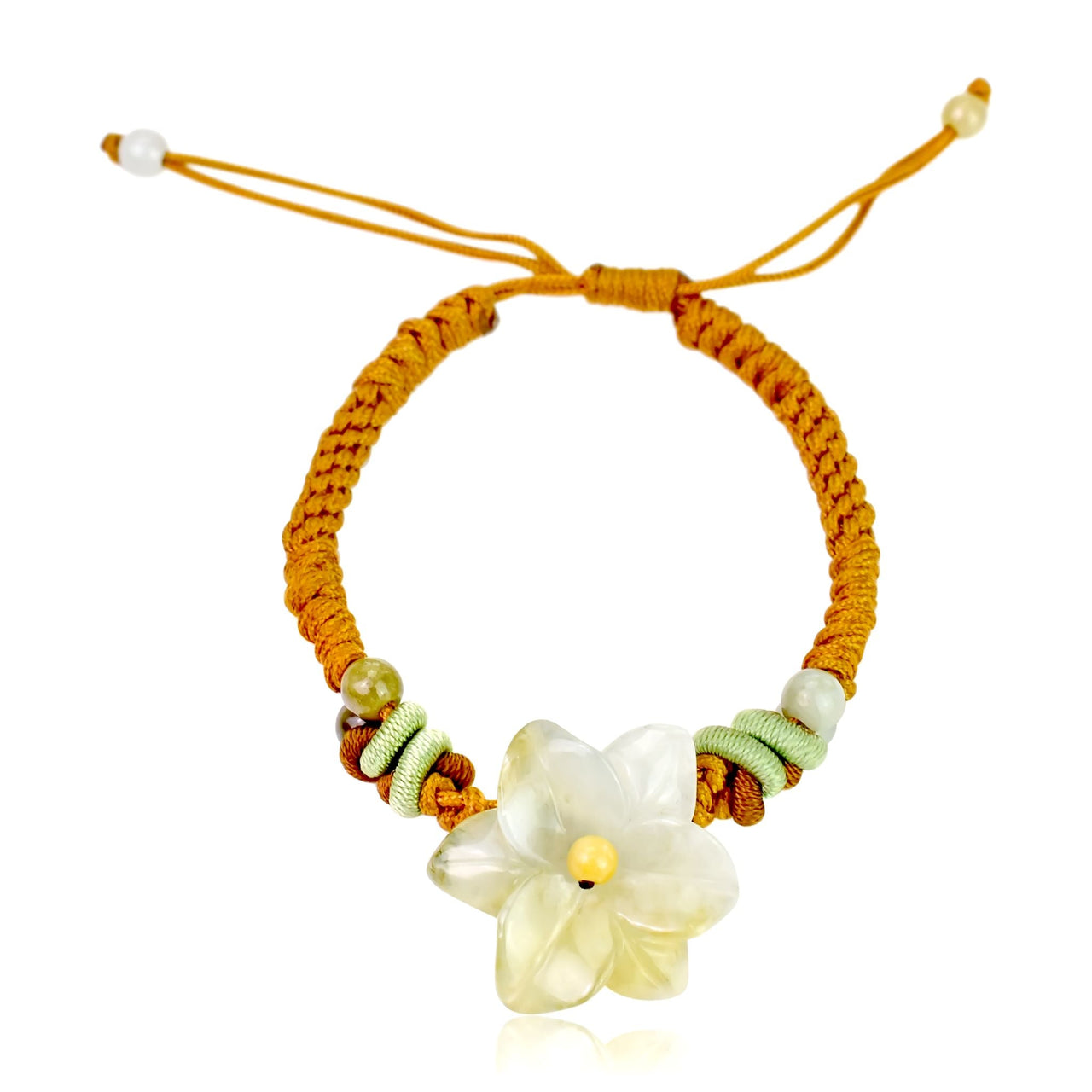 Star Gazers Flower Handmade Flower Shaped Bracelet for Women Birthdays
Inspired by the brilliance of star gazers flower and the protective power of jade