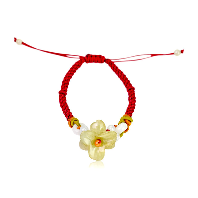 Star Gazers Flower Jade Bracelet for Women for Birthdays Celebrate life's blooming moments with the serene strength of jade