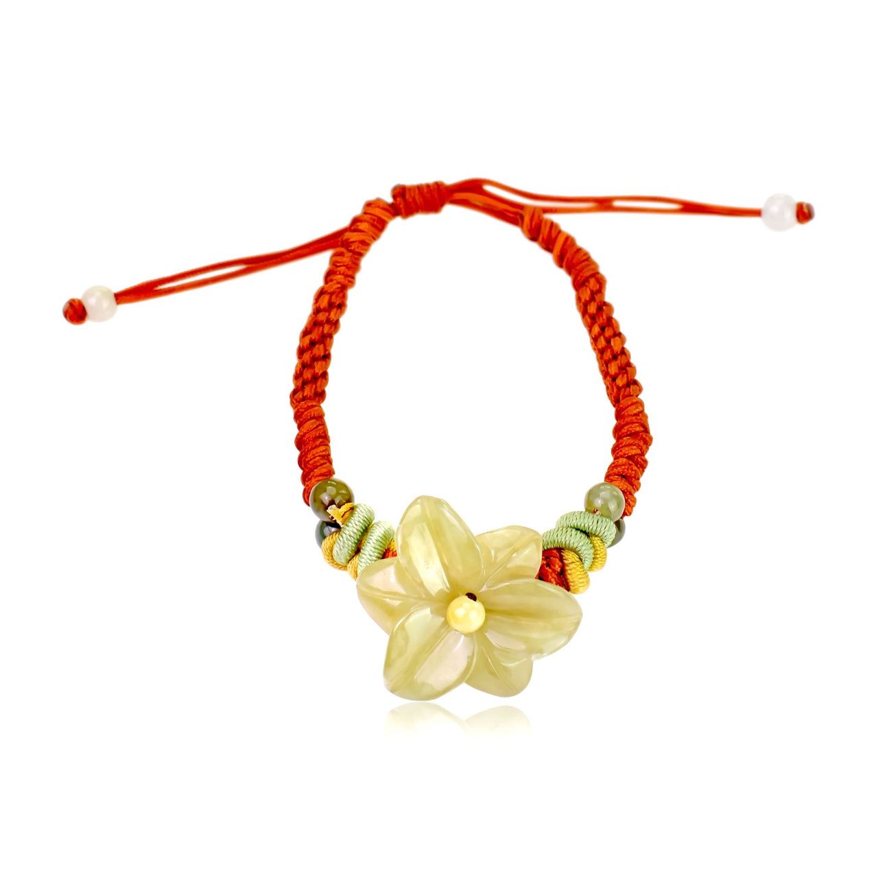 Star Lily Flower Handmade Jade Jewelry Gift for Women for Mother’s Day or Anniversaries