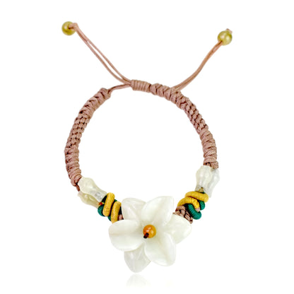 Stargazer Flower White Handmade Jade Jewelry Gift for Women A gentle yet powerful expression of affection and balance