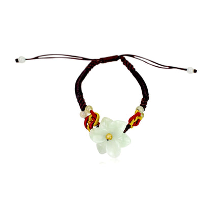 Stargazer Flower White Handmade  Jewelry Gift for Women Anniversary